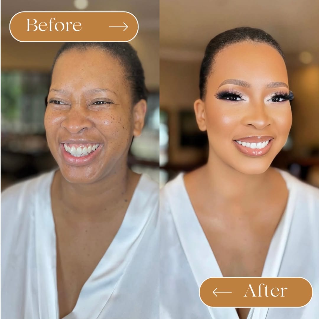 Avant et après — transformation maquillage 2