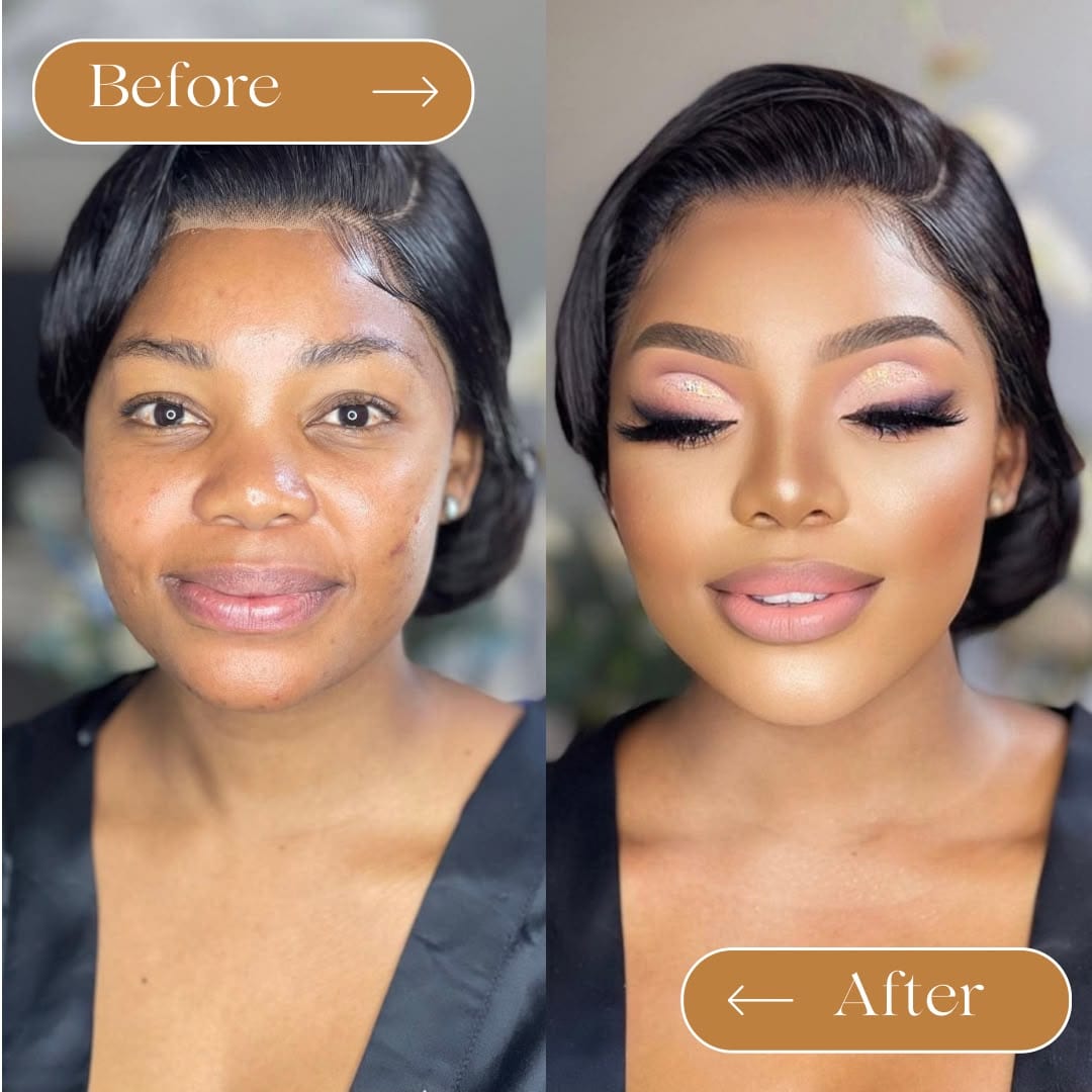 Avant et après — transformation maquillage 3
