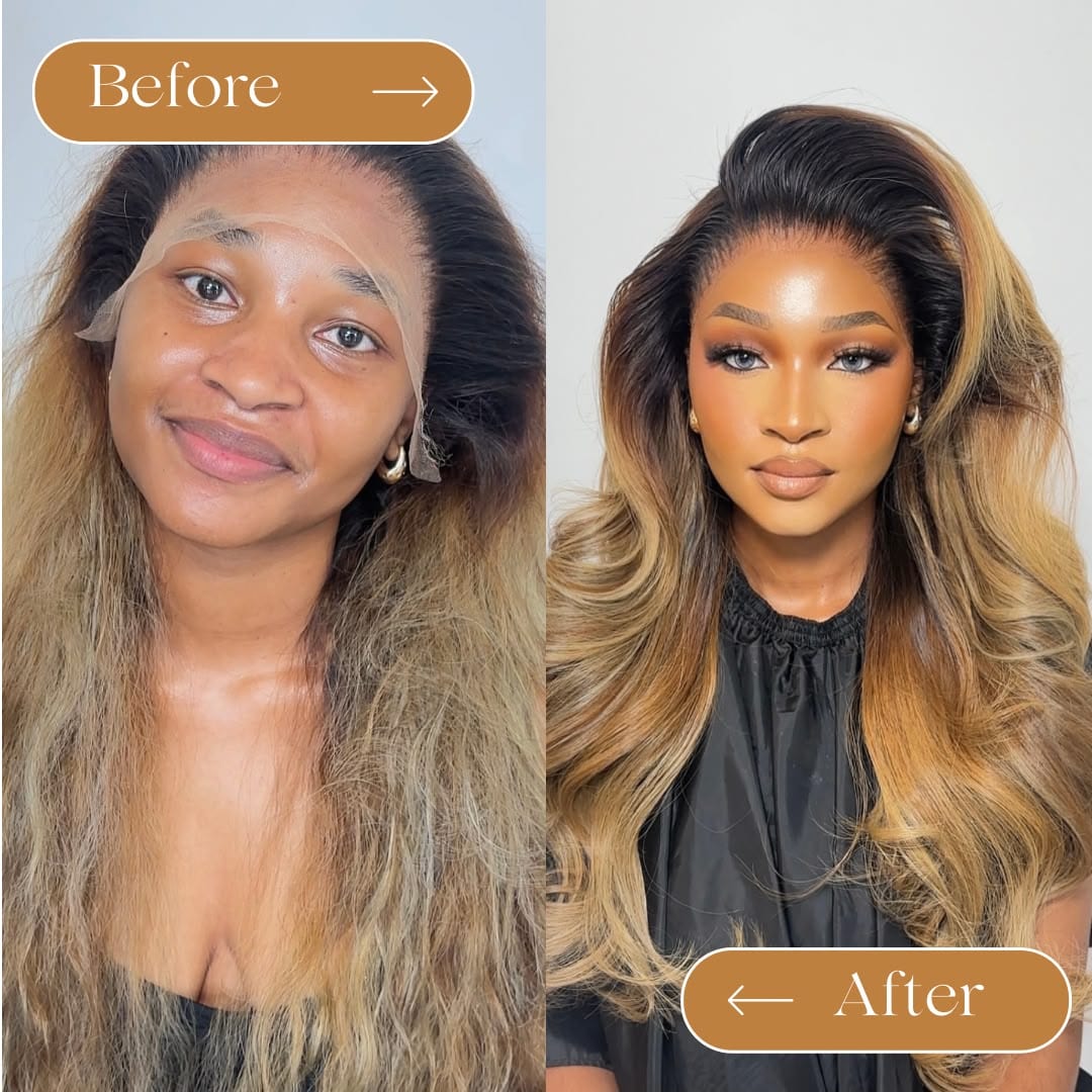 Avant et après — transformation maquillage 4
