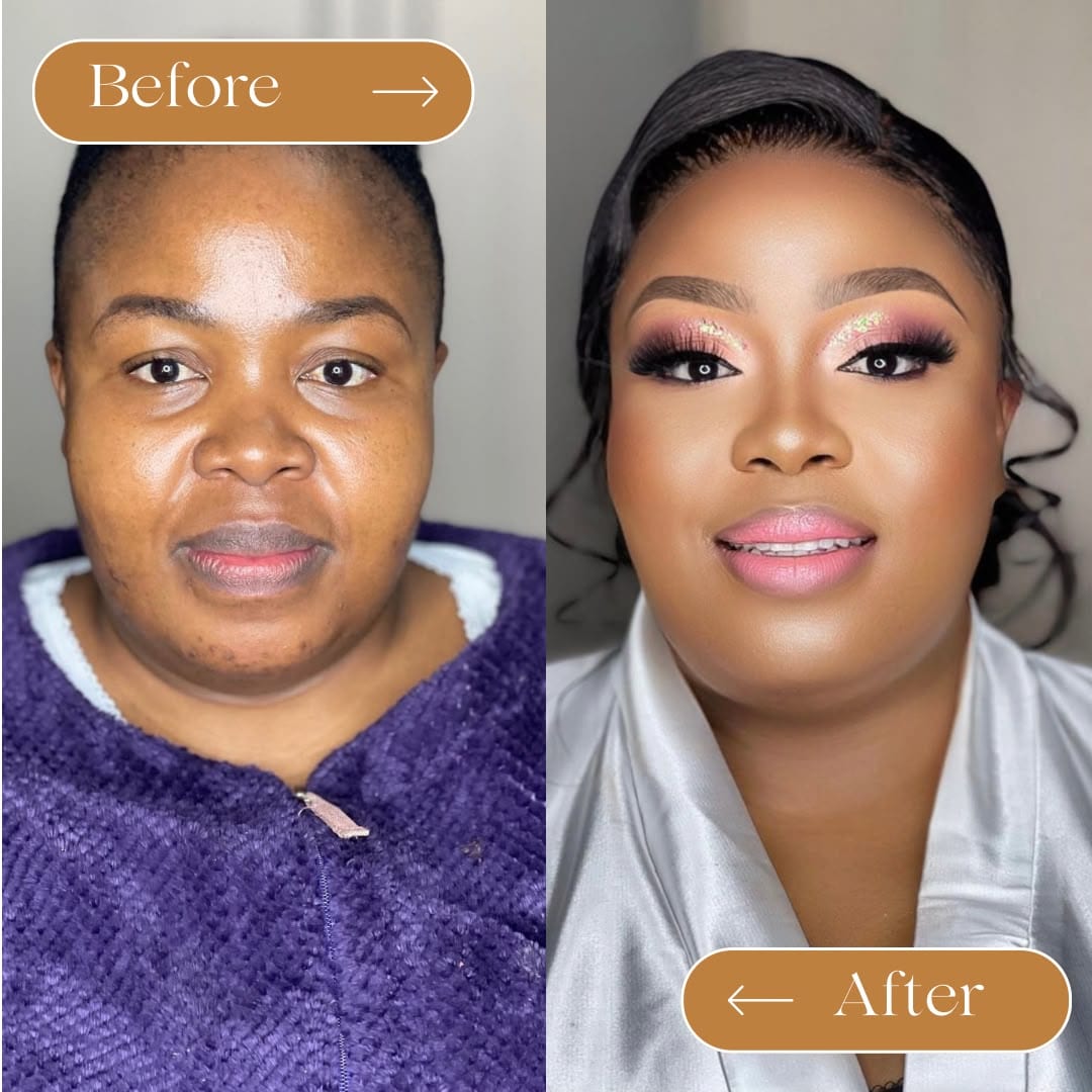 Avant et après — transformation maquillage 6