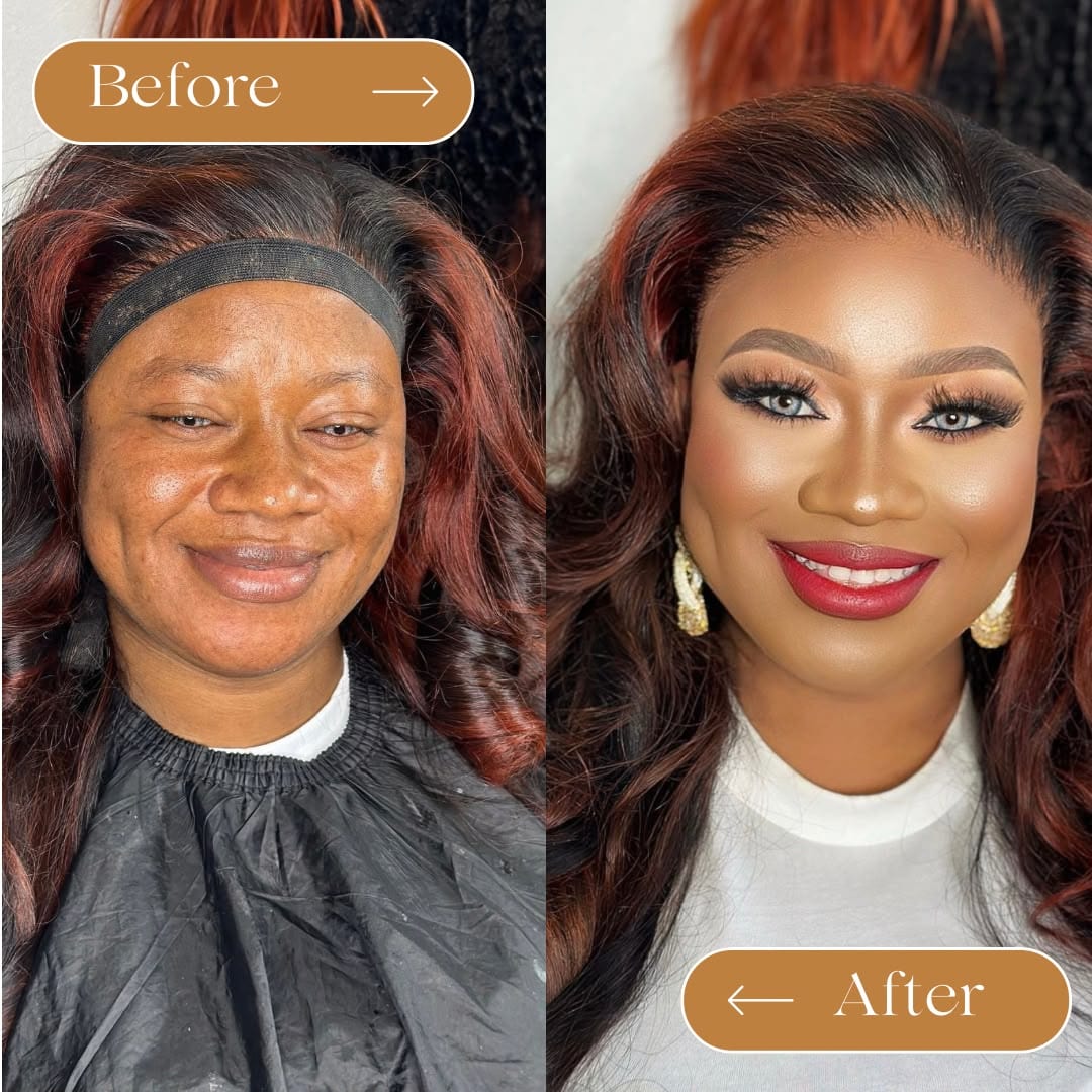 Avant et après — transformation maquillage 7
