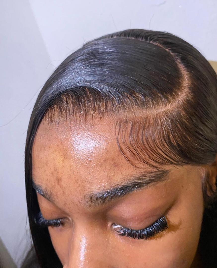 Baby hair et finition de la pose